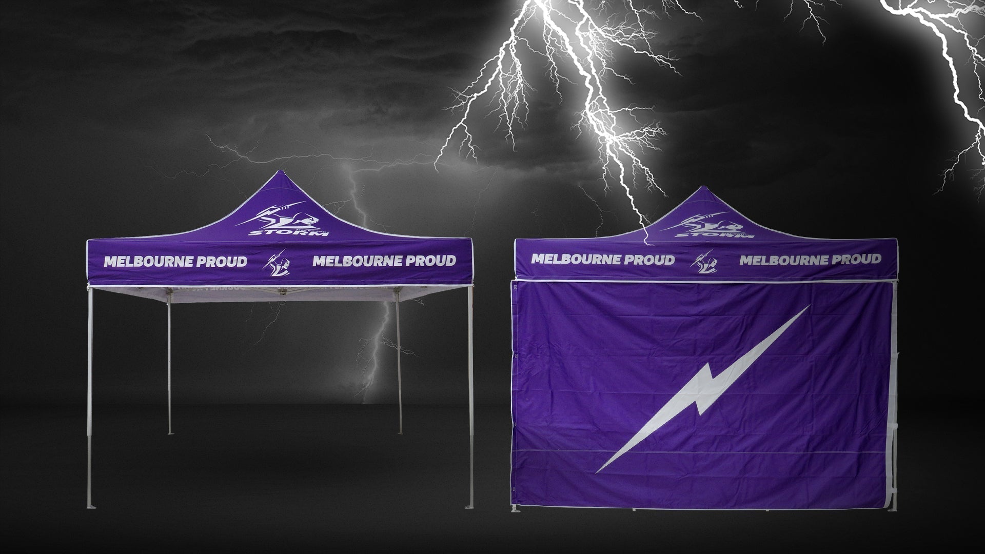 Custom Branded Marquees for Melbourne Storm